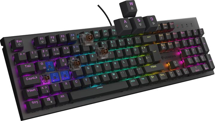 Actual product image Genesis Gaming keyboard THOR 303 brown wired (DE) (DE, Cable)