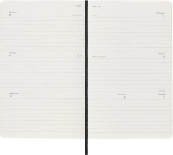 Image du produit Moleskine Calendrier hebdomadaire (A5, Anglais)