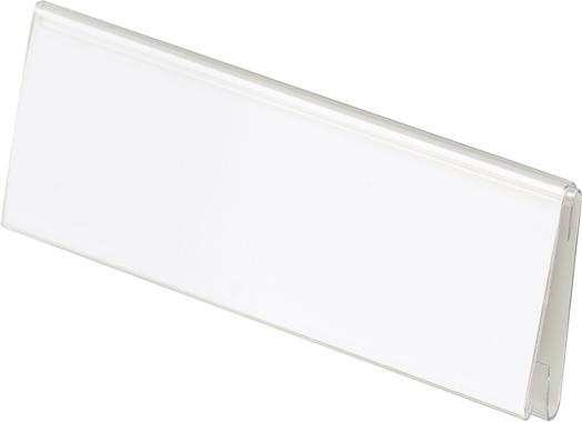 Produktbild Han 10 Beschriftungsschilder mit Clip transparent (70 x 26 mm)