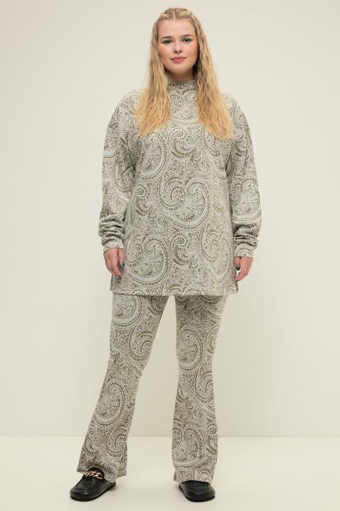Image du produit Studio Untold Pantalon à pattes d'éléphant, legging, motif cachemire, taille élastique (54)