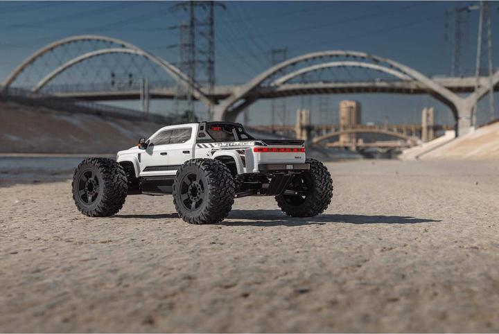 Produktbild Arrma Monster Truck Big Rock 6S Weiss, ARTR, 1:7 (ARR Almost-Ready-to-Race)