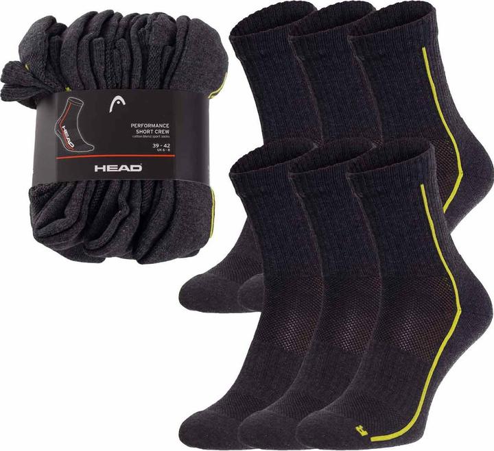 Immagine prodotto Head Performance Short Crew 6p (confezione da 6, 39 - 42)