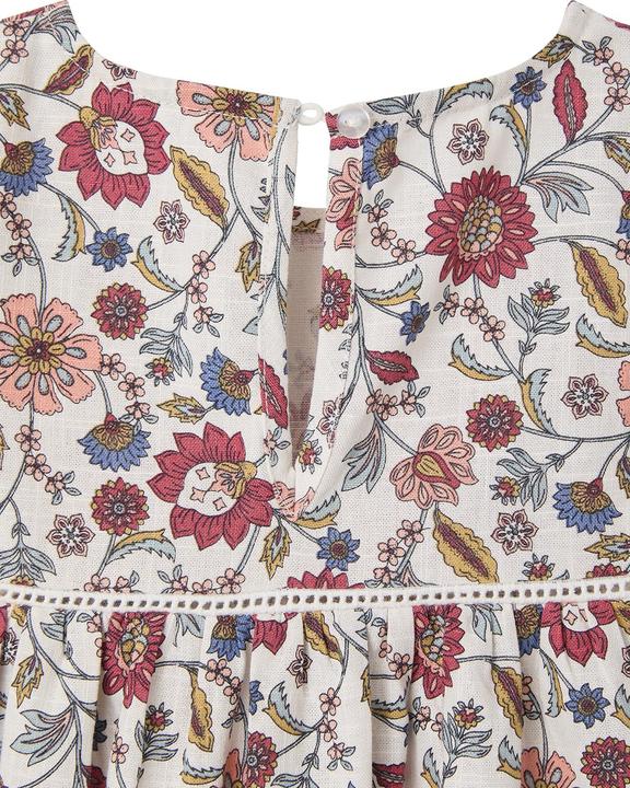Image du produit Vertbaudet Geblümtes Mädchen Kleid mit Volants und Makramee (158)