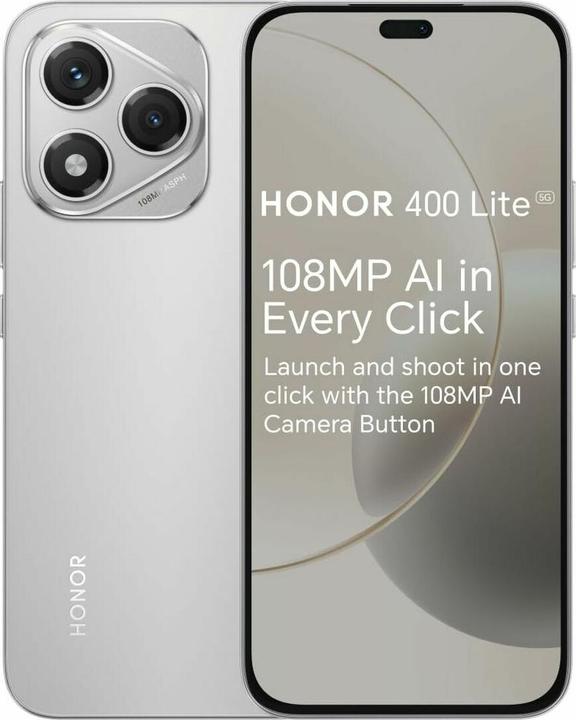 Actual product image Honor 400 Lite (256 GB, Velvet grey, 6.70", SIM + eSIM, 5G)