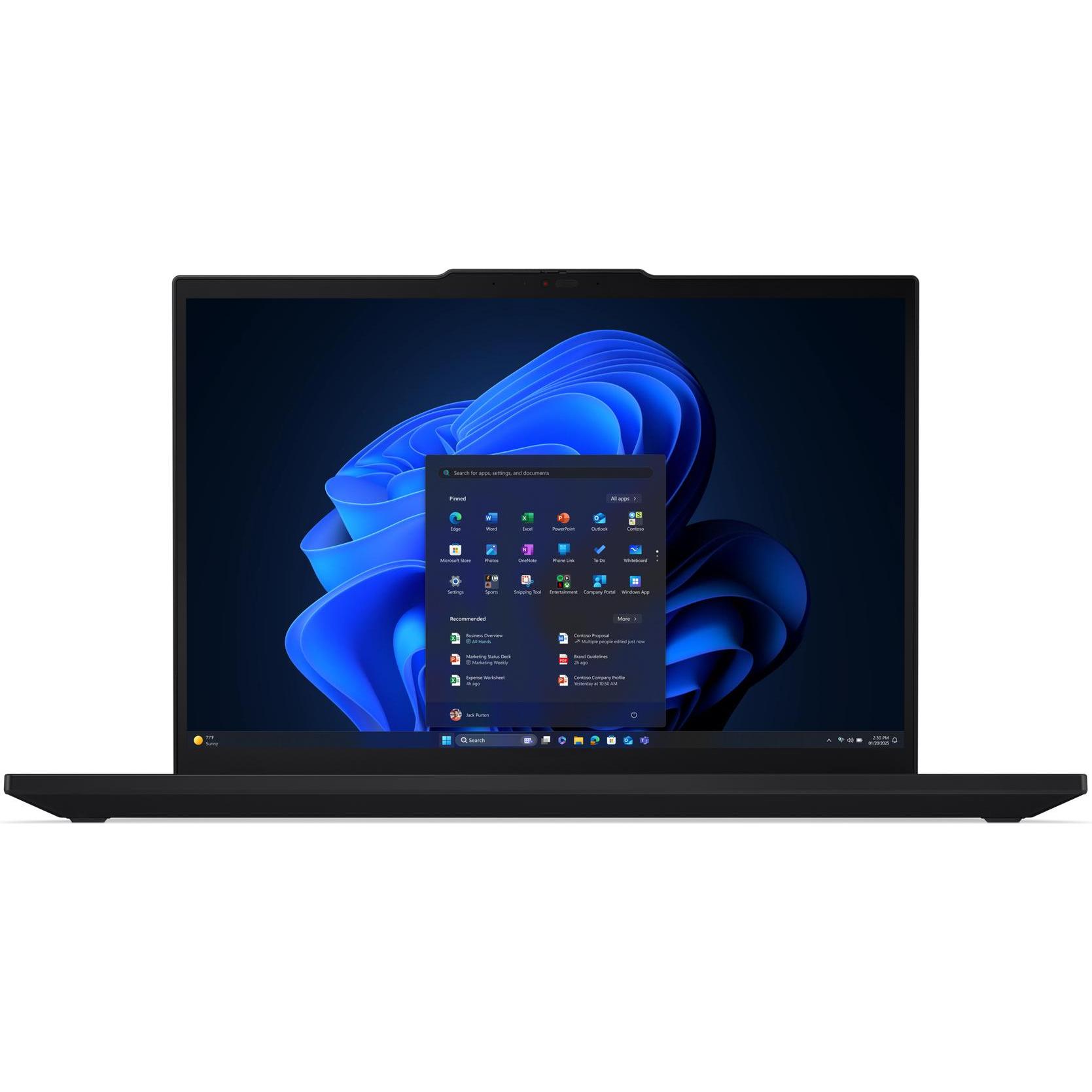 Lenovo ThinkPad T16 Gen 4 (16", 1000 GB, 64 GB, DE, Intel Core Ultra 7 255U), Notebook, Schwarz