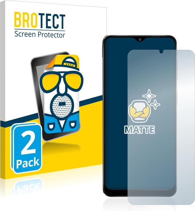 Actual product image BROTECT Anti-glare screen protector matt (2 Piece, Samsung Galaxy A12 Nacho)