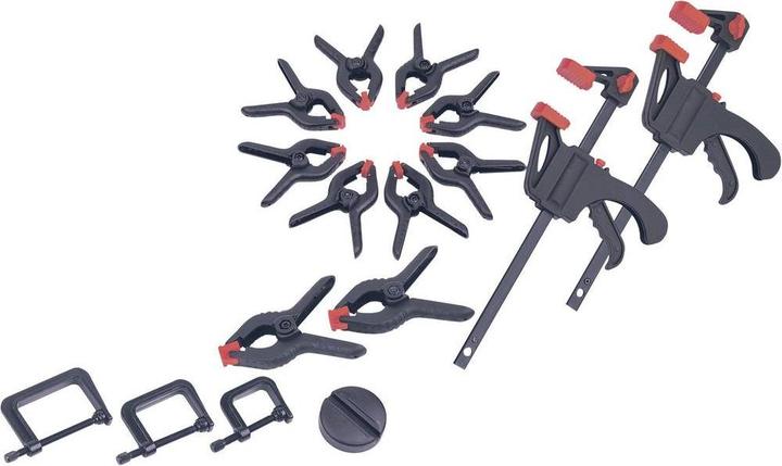 Produktbild Mannesmann 16tlg. Zwingen-Satz Brüder 903 (100 mm)