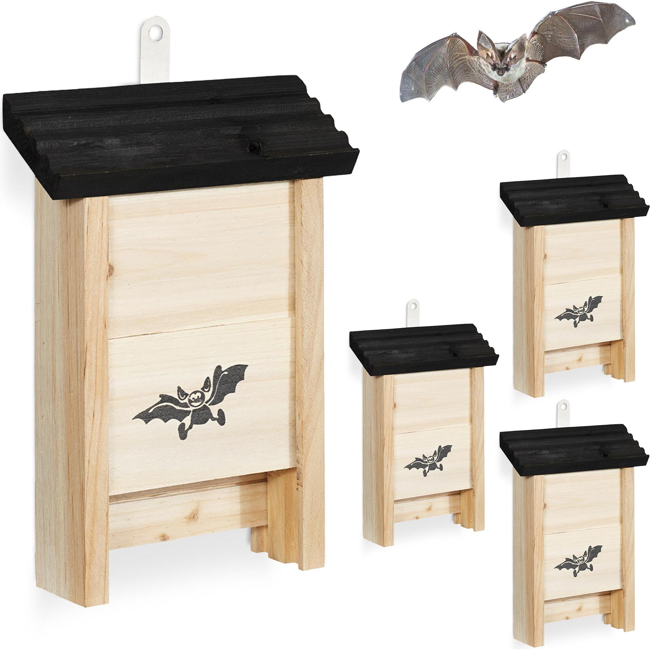 Meilleurs prix pour Relaxdays 4 abris chauves-souris, Nichoir