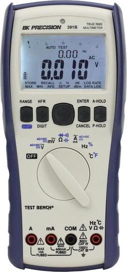 Image du produit BK Precision Multimètre numérique, IR-USB True-RMS 1kV 10A 100kHz 40MOhm 40000uF (CAT IV 600V, CAT III 1000V)