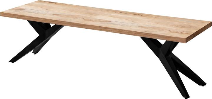 Actual product image FineBuy Esszimmerbank Sitzbank Akazie Massivholz 175 cm Essbank Loft Klein (175 cm)