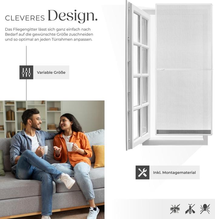 Actual product image tectake Fly screen (95 x 210 cm)