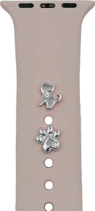 Actual product image OEM Pin Charms for watch straps cat silver (Metal)