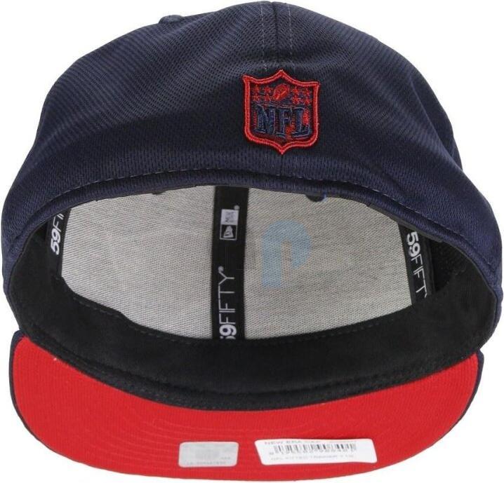 Actual product image New Era NFL - New England Patriots - Fitted Trainer 59Fifty Cap Blue 7 1/4 (56)