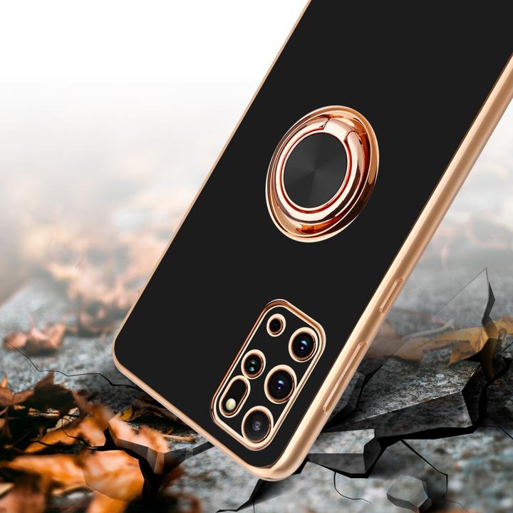 Produktbild Cadorabo Hülle für Samsung Galaxy S20 PLUS im TPU mit Kameraschutz und Ring LM089 Style (Samsung Galaxy S20+)