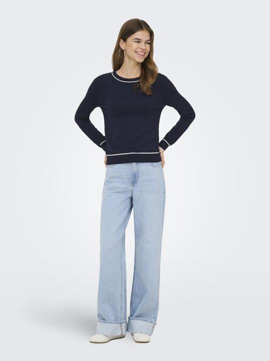 Produktbild Only Onlandrea Ls Contr O-Neck Knt Noos (M)
