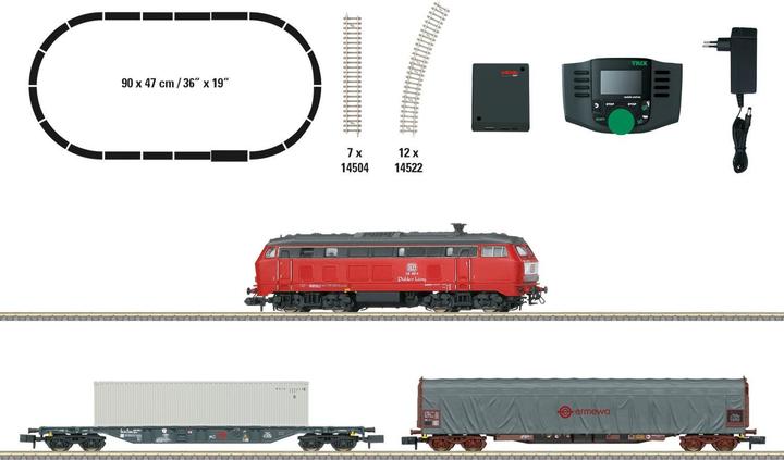 Produktbild MiniTrix 11161 N Startpackung Güterzug der Railsystems RP GmbH (Spur VI)