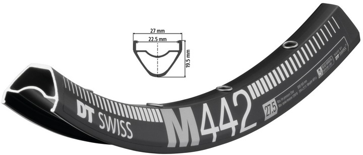 Actual product image DT Swiss M 442 MTB rim 27.5" (27.50")