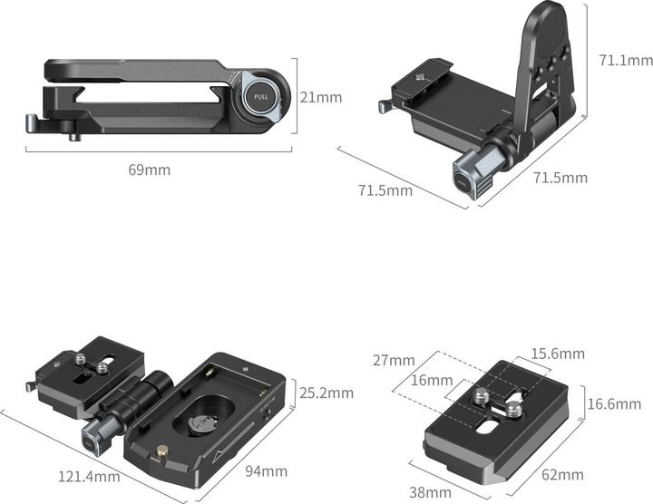 Produktbild SmallRig NP-F Battery Adapter Mount Plate Kit for Mirrorless Cameras 4696 (Kamera Akku)
