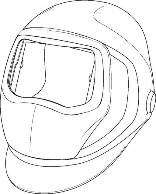 Actual product image 3M Speedglas Outer Protection Plate 9100 (Hearing protection replacement pads)