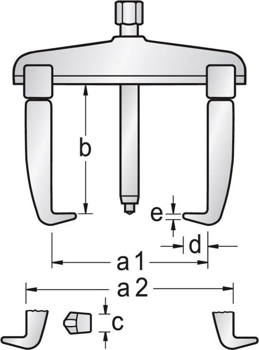 Actual product image Gedore Universal puller