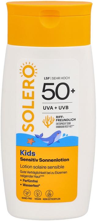 Actual product image Solero Kids Sensit Sonnenlo SPF50+ 200ml (Sun lotion, SPF 50+, 200 ml)