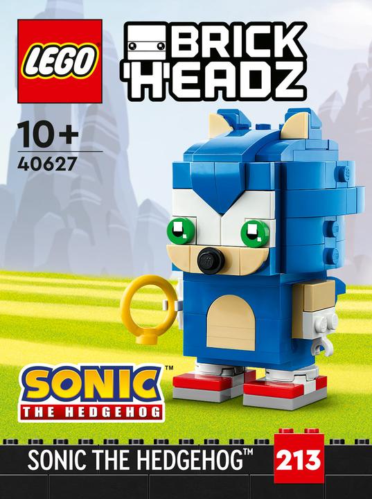 Actual product image LEGO Brickheadz Sonic the Hedgehog (40627, LEGO Brickheadz)