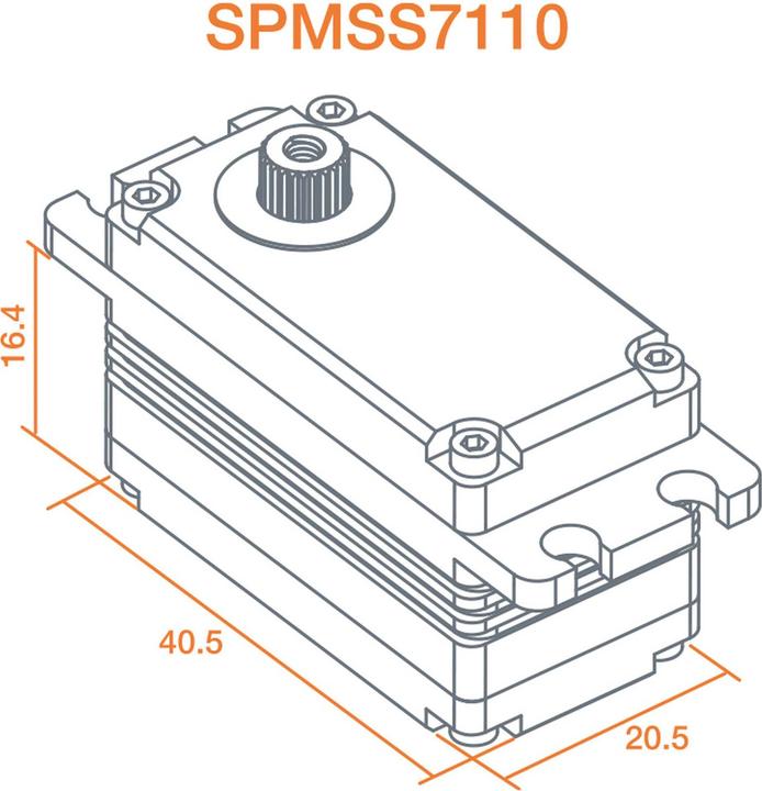 Actual product image S7110 Low Profile Servo Winch: 1/10 Rock Crawlers