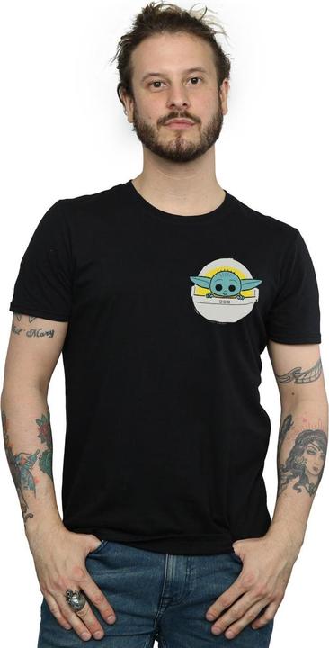 Produktbild Star Wars The Mandalorian The Child Basket Breast Print TShirt (S)