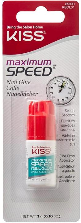 Actual product image KISS Maximum speed (Artificial nails, Transparent)