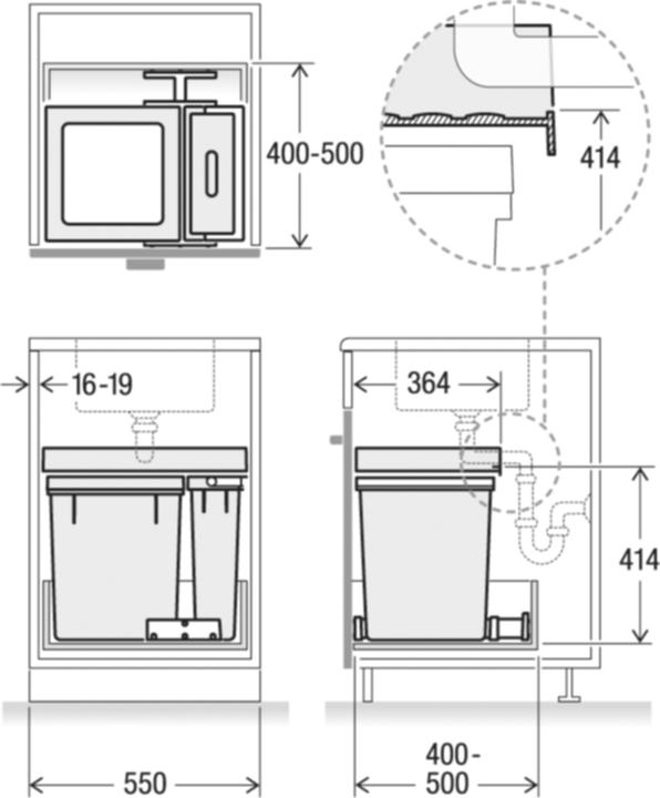 Produktbild Müllex Abfall-Einsatzsystem X-LINE X55 L7 Premium (40 l)
