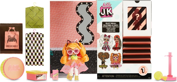 Produktbild MGA LOL JK Mini Fashion Doll NEON Q.T.