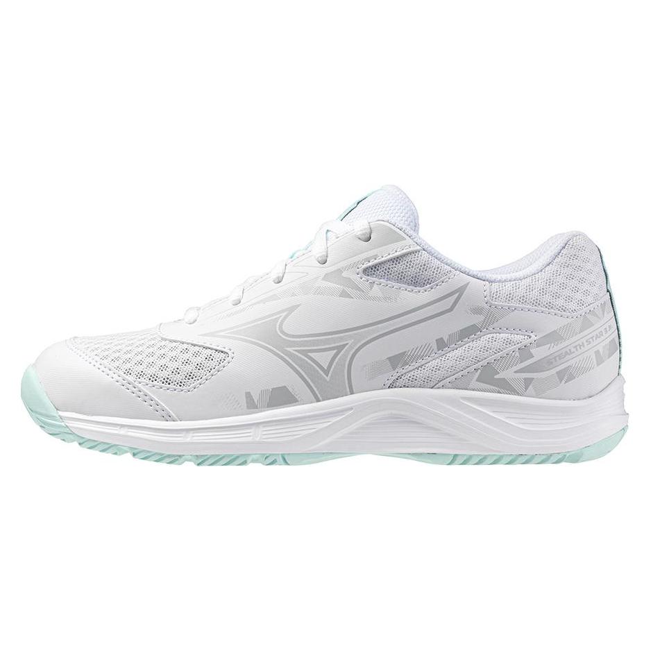 Mizuno, Unisex, Hallenschuhe, Stealth Star 3 Jr (36), Weiss