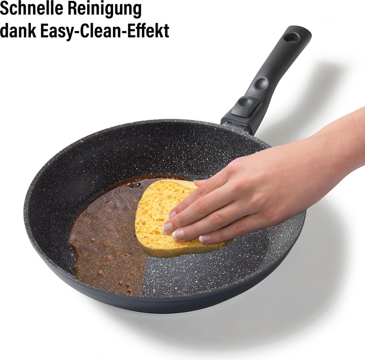 Actual product image Stoneline FLEX Made in Germany Schmorpfanne 28 cm, mit abnehmbarem Griff (28 cm, Casserole + Stewpot, Aluminium)