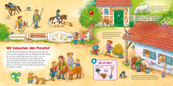 Actual product image Bookii WAS IST WAS Kindergarten Komm mit auf den Ponyhof! (German, Sandra Noa, Benjamin Schreuder, Tessloff Verlag Ragnar Tessloff GmbH & Co.KG, Hans-Günther Döring, 2019)