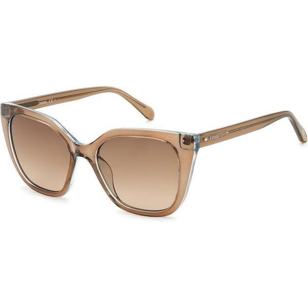 Fossil, Damen, Sonnenbrille, Zonnebril Volwassenen Bruin Volledig omrand
