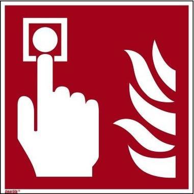 Neutralware, Hausnummer + Türschild, Hinweisschild 20x20 cm (BxH) F005 Brandmelder Hart-PVC
