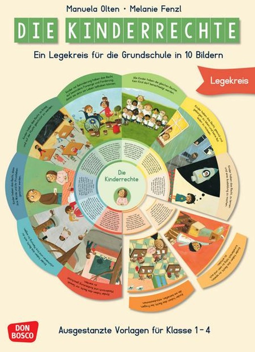 Immagine prodotto Die Kinderrechte. Ein Legekreis für die Grundschule in 10 Bildern (Tedesco, Melanie Fenzl, 2024)