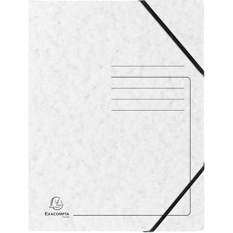 Exacompta, Mappe, 5 Eckspanner DIN A4 weiss (A4, 5 x)
