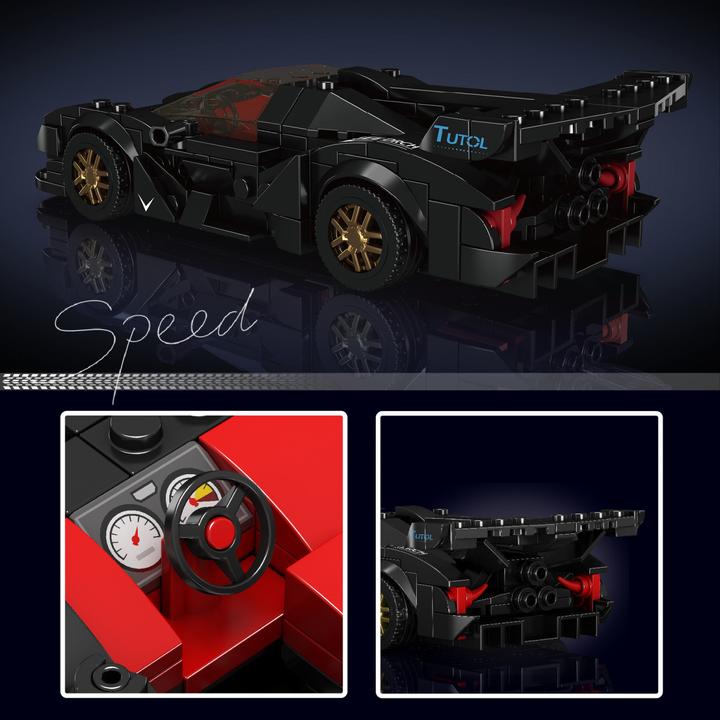 Actual product image Mould King Apollo IE Supercar with display box