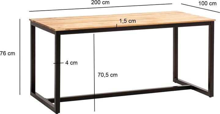 Actual product image Wohnling 200x100x76 (200 x 100 x 76 cm)