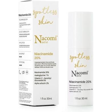 Nacomi, Siero viso, Next Level Niacinnamide 20% siero viso illuminante per ridurre le discromie 30ml (30 ml)