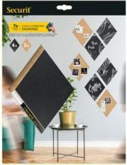 Image du produit Securit tableau noir/set de liège DIAMANT FB-CB-DIA 7 pièces 33.2x22.4x2cm