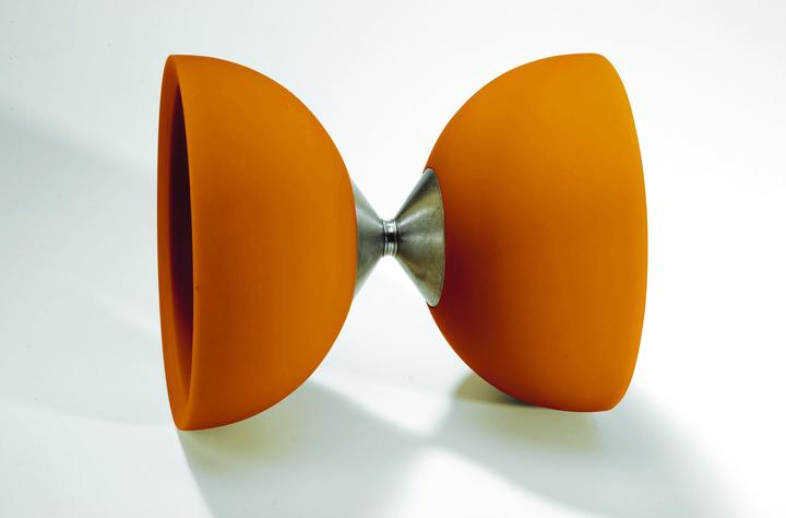 Actual product image Eureka! Rubber Diabolo Orange