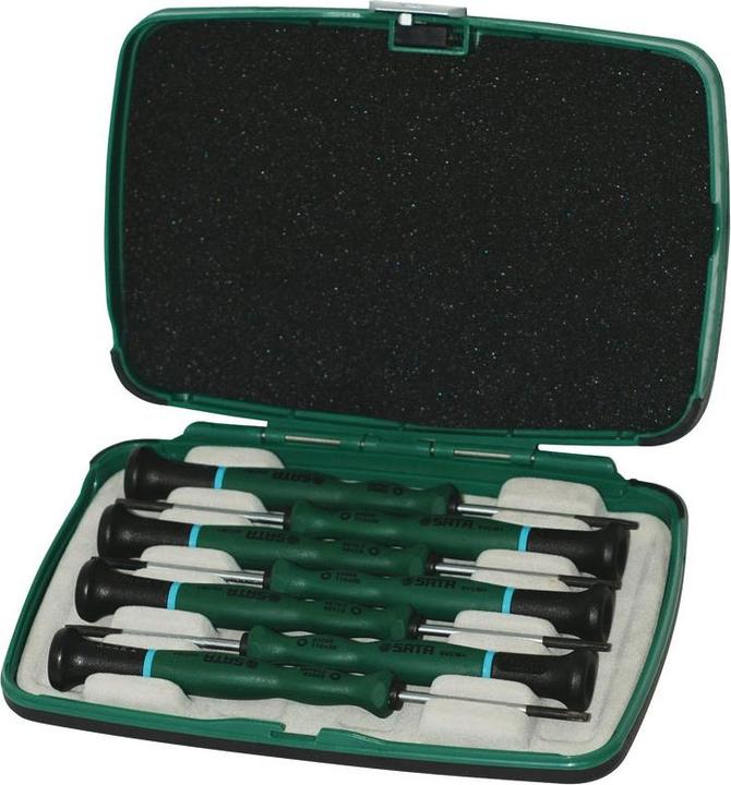 Immagine prodotto SATA Set di cacciaviti elettronici Torx 7 pezzi in scatola di montaggio (Pin-torx)