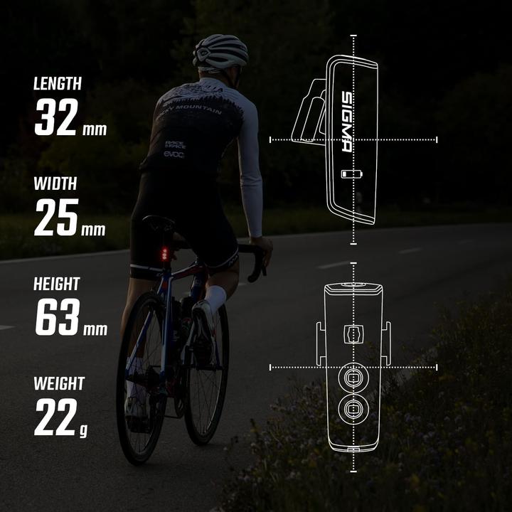 Immagine prodotto Sigma Sport Aura 100 USB & Blaze Link, Akku-Beleuchtungsset