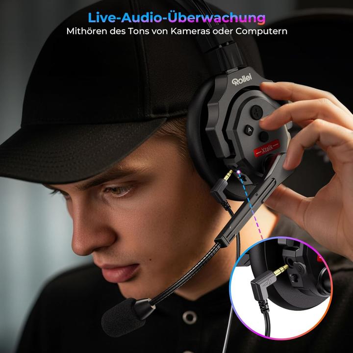 Produktbild Rollei Xtalk X5 Intercom-Headsets (Kabellos)