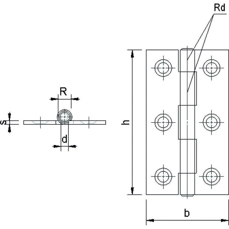 Thumbnail - Charmag, Türbeschlag + Scharnier, Scharniere