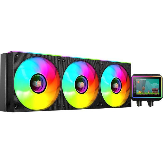 Mars Gaming ML Vision II 360 Raffreddamento a Liquido AIO, Raffreddamento ad acqua CPU, Multicolore, Nero