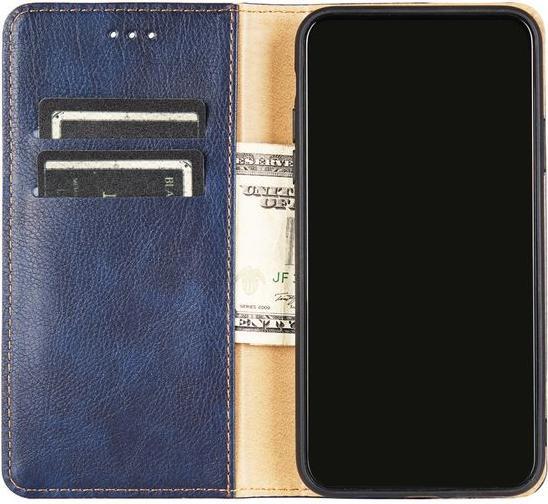 Actual product image MU Classic Crazy Horse V Leather Bookcover Series (Samsung Galaxy S22+)