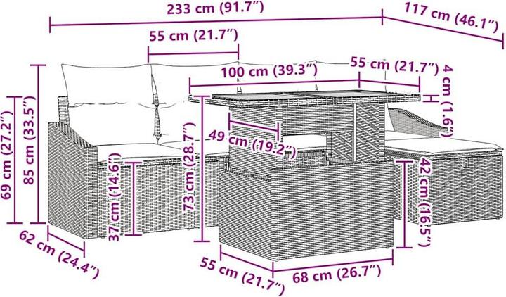 Produktbild vidaXL Alonso